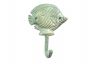 Antique Seaworn Bronze Cast Iron Butterfly Fish Wall Hook 6 - 2