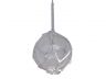 Clear Japanese Glass Ball With White Netting Christmas Ornament 4 - 4