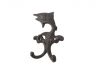 Cast Iron Flying Fish Decorative Metal Double Wall Hooks 5 - 1