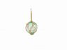 Seafoam Green Japanese Glass Ball Fishing Float With Brown Netting Decoration 4 - 1