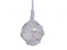 Clear Japanese Glass Ball Fishing Float With White Netting Decoration 2 - 1