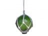Green Japanese Glass Ball Fishing Float With White Netting Decoration 3 - 2