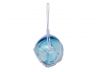 Light Blue Japanese Glass Ball Fishing Float With White Netting Decoration 3 - 2