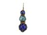 Blue - Light Blue - Blue Japanese Glass Ball Fishing Floats with Brown Netting Decoration 11 - 1