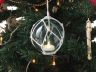 LED Lighted Light Blue Japanese Glass Ball Fishing Float with White Netting Christmas Tree Ornament 4 - 3