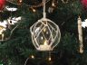 LED Lighted Clear Japanese Glass Ball Fishing Float with White Netting Christmas Tree Ornament 4 - 3