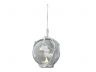 LED Lighted Clear Japanese Glass Ball Fishing Float with White Netting Christmas Tree Ornament 4 - 7