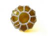 Amber Japanese Glass Fishing Float Bowl with Decorative White Fish Netting 8 - 2