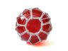 Red Japanese Glass Fishing Float Bowl with Decorative White Fish Netting 8 - 2