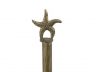 Antique Gold Cast Iron Starfish Extra Toilet Paper Stand 15 - 1
