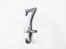 Rustic Silver Cast Iron Number 7 Wall Hook 6 - 1
