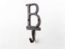 Cast Iron Letter B Alphabet Wall Hook 6 - 1