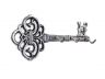 Rustic Silver Cast Iron Vintage Key Wall Mounted Key Hooks 11 - 1