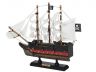 Wooden Captain Hooks Jolly Roger from Peter Pan White Sails Limited Model Pirate Ship 12 - 3