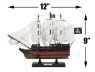 Wooden Captain Hooks Jolly Roger from Peter Pan White Sails Limited Model Pirate Ship 12 - 6