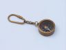 Antique Brass Compass Key Chain 5 - 1