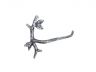 Rustic Silver Cast Iron Leaf Branch Toilet Paper Holder 9 - 1
