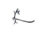 Rustic Silver Cast Iron Leaf Branch Toilet Paper Holder 9 - 2