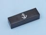 Chrome Boatswain (Bosun) Whistle 5 w- Black Rosewood Box - 1