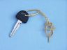 Solid Brass Sheet Band Knot Key Chain 5 - 1