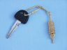 Solid Brass Close Band Rope Key Chain 5 - 1