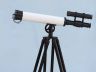 Floor Standing Oil-Rubbed Bronze-White Leather with Black Stand Griffith Astro Telescope 50 - 13
