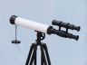 Floor Standing Oil-Rubbed Bronze-White Leather with Black Stand Griffith Astro Telescope 50 - 7