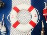 Classic White Decorative Anchor Lifering with Red Bands 15 - 2