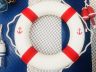 Classic White Decorative Anchor Lifering with Red Bands 20 - 1