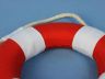 Vibrant Red Decorative Lifering With White Bands 6 - 8
