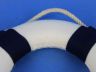 Classic White Decorative Anchor Lifering With Blue Bands Christmas Ornament 6 - 7