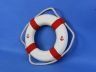 Classic White Decorative Anchor Lifering With Red Bands 10 - 5