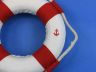 Classic White Decorative Anchor Lifering With Red Bands 6 - 3