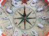 Classic White Decorative Anchor Lifering Clock With Orange Bands 18 - 4