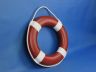 Red Painted Decorative Lifering with White Bands 15 - 8