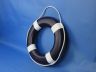 Dark Blue Painted Decorative Lifering with White Bands 15 - 9