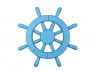 Light Blue Decorative Ship Wheel with Seashell 12 - 4