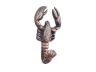 Rustic Copper Cast Iron Decorative Wall Mounted Lobster Hook 5 - 1