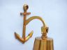 Brass Plated Hanging Anchor Bell 12 - 3