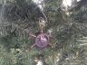 Antique Copper Ship Wheel Compass Christmas Ornament 5  - 2