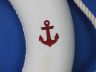 Classic White Decorative Anchor Lifering with Red Bands 20 - 7