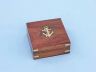 Bronzed Gentlemens Compass With Rosewood Box 4 - 4
