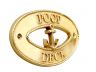Brass Poop Deck Oval Sign with Anchor 8 - 1