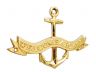 Brass Welcome Aboard Anchor With Ribbon Sign 8 - 1