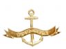 Brass Poop Deck Anchor With Ribbon Sign 8 - 1