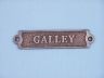Antique Copper Galley Sign 6 - 1