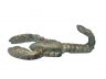 Antique Seaworn Bronze Cast Iron Wall Mounted Lobster Hook 5 - 5