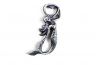 Antique Silver Cast Iron Arching Mermaid Bottle Opener 6 - 1