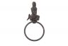 Cast Iron Mermaid Bathroom Set of 3 - Large Bath Towel Holder and Towel Ring and Toilet Paper Holder - 2