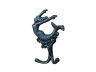 Rustic Silver Cast Iron Mermaid Key Hook 6 - 1